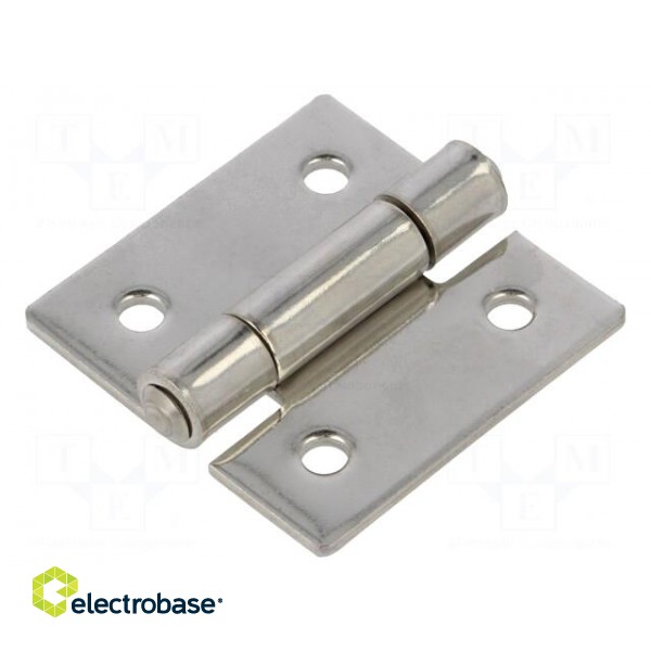 Hinge | Width: 50mm | stainless steel | H: 50mm | for welding image 1
