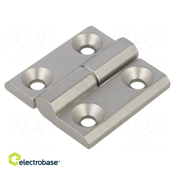 Hinge | Width: 50mm | stainless steel | H: 50mm | Holes no: 4