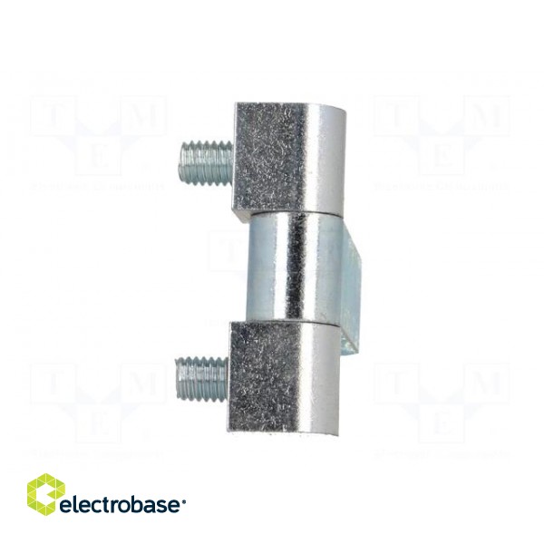 Hinge | Width: 61mm | zinc-plated steel | H: 55mm | with assembly stem image 5