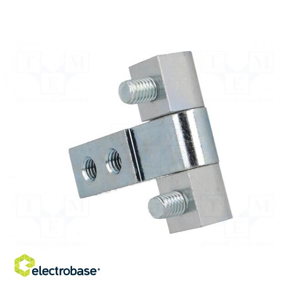 Hinge | Width: 61mm | zinc-plated steel | H: 55mm | with assembly stem image 4