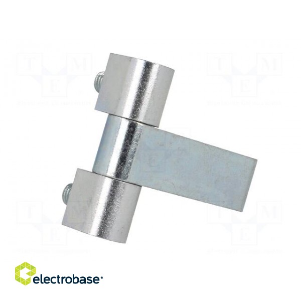 Hinge | Width: 61mm | zinc-plated steel | H: 55mm | with assembly stem image 6