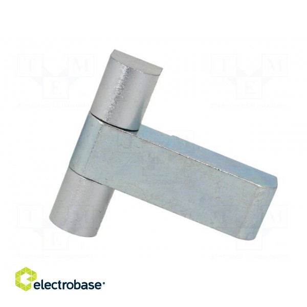 Hinge | Width: 61mm | zinc-plated steel | H: 55mm | with assembly stem image 7