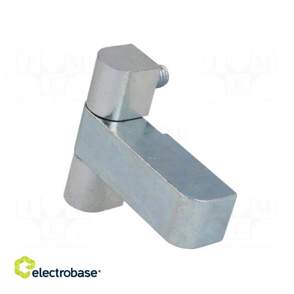 Hinge | Width: 61mm | zinc-plated steel | H: 55mm | with assembly stem image 8
