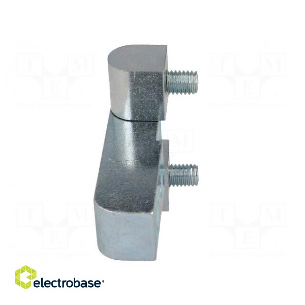 Hinge | Width: 61mm | zinc-plated steel | H: 55mm | with assembly stem image 9