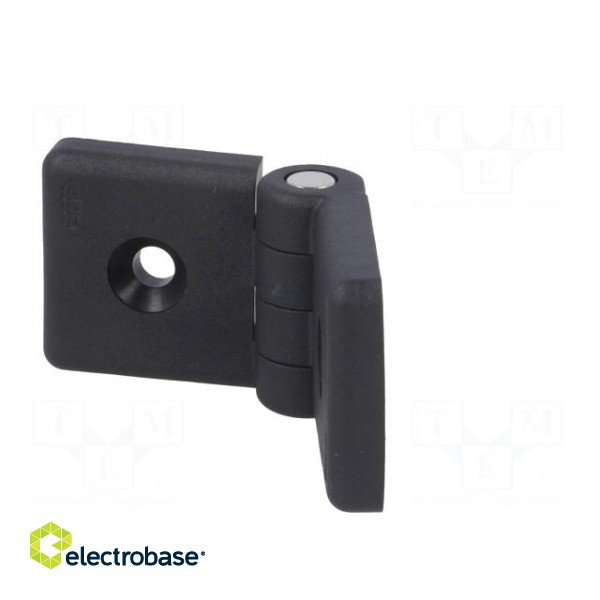 Hinge | Width: 84mm | technopolymer PA | black | H: 36mm | for profiles image 3