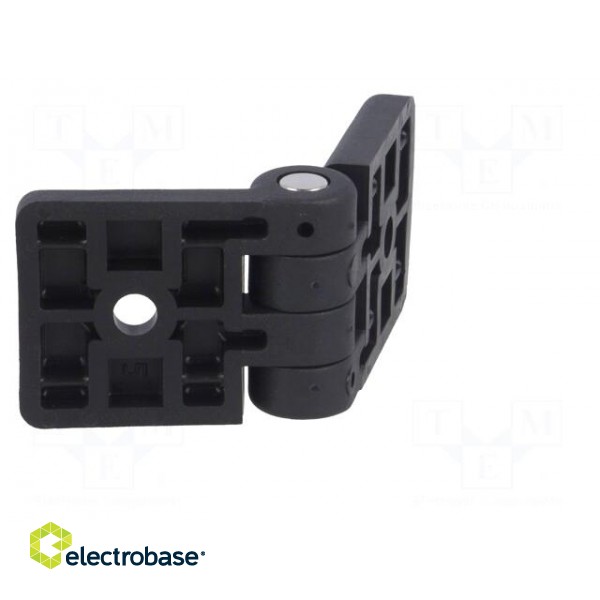 Hinge | Width: 84mm | technopolymer PA | black | H: 36mm | for profiles image 5