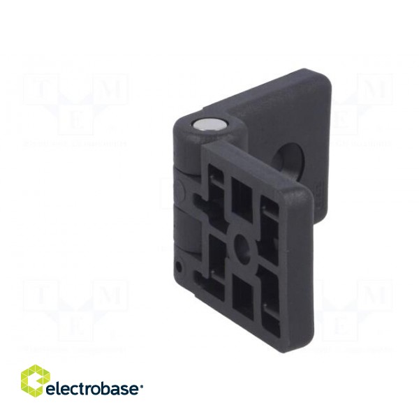 Hinge | Width: 84mm | technopolymer PA | black | H: 36mm | for profiles image 8