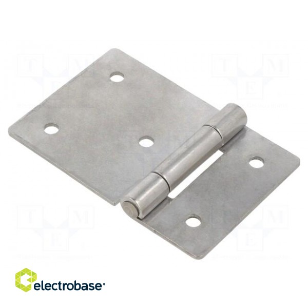 Hinge | Width: 90mm | stainless steel | H: 60mm image 1