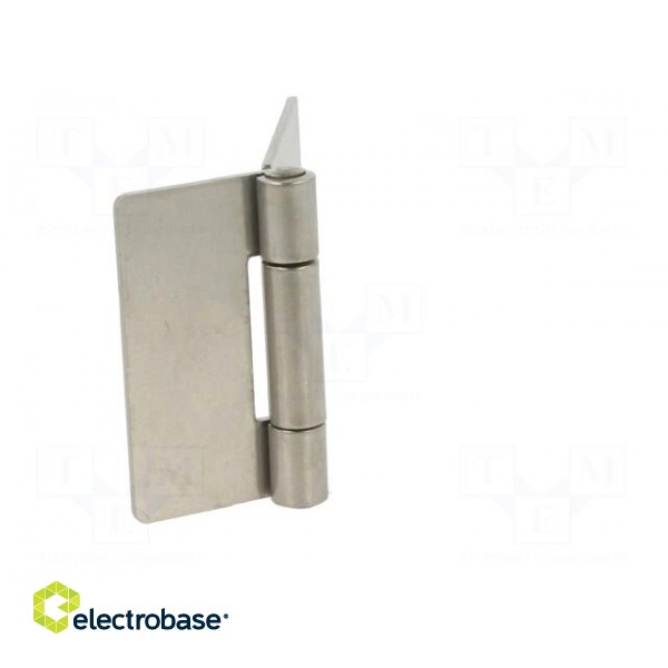 Hinge | Width: 90mm | stainless steel | H: 60mm | for welding paveikslėlis 9
