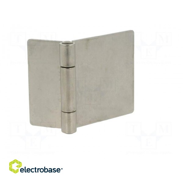 Hinge | Width: 90mm | stainless steel | H: 60mm | for welding image 2