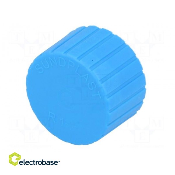 Cap | Body: blue | Øint: 33.2mm | H: 23.1mm | push-in | SafeCAP | round image 2