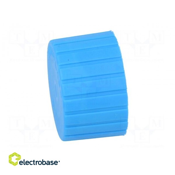 Cap | Body: blue | Øint: 33.2mm | H: 23.1mm | push-in | SafeCAP | round image 3