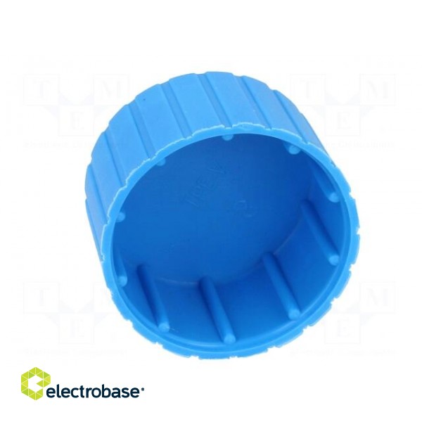 Cap | Body: blue | Øint: 33.2mm | H: 23.1mm | push-in | SafeCAP | round image 5