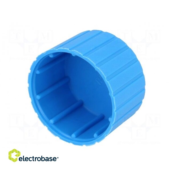 Cap | Body: blue | Øint: 33.2mm | H: 23.1mm | push-in | SafeCAP | round image 6