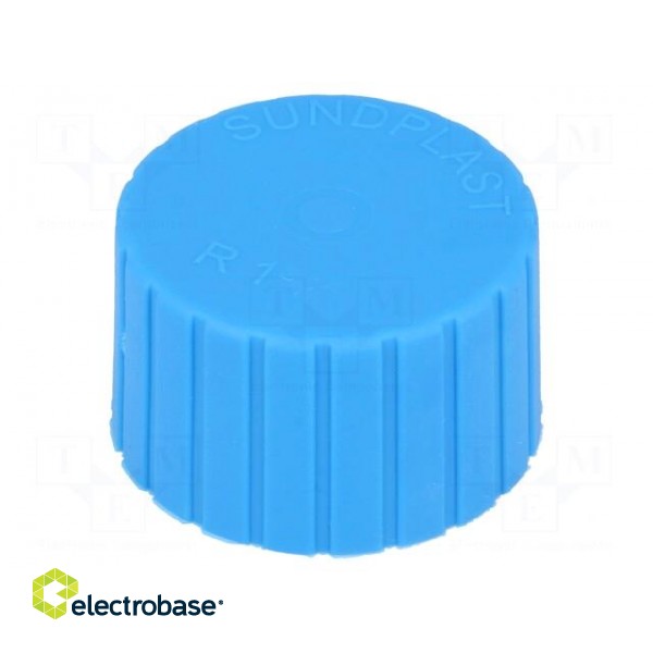 Cap | Body: blue | Øint: 33.2mm | H: 23.1mm | push-in | SafeCAP | round image 1