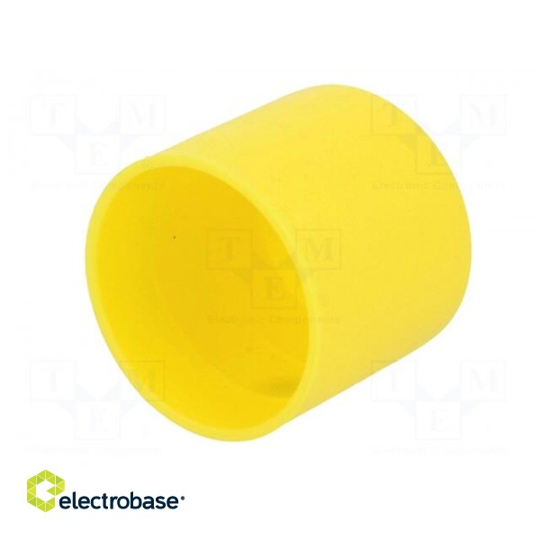 Cap | Body: yellow | Øint: 25mm | H: 23.5mm | Mat: LDPE | Mounting: push-in image 6
