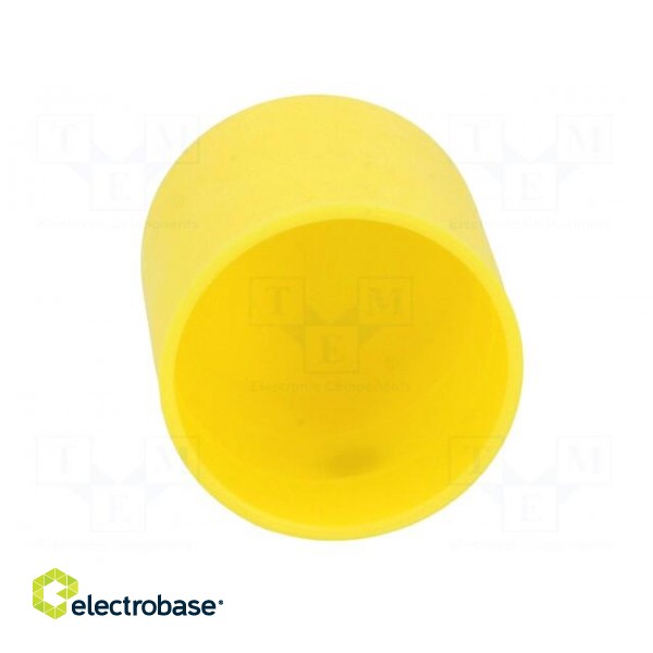 Cap | Body: yellow | Øint: 25mm | H: 23.5mm | Mat: LDPE | Mounting: push-in image 5