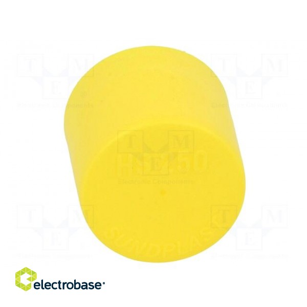 Cap | Body: yellow | Øint: 25mm | H: 23.5mm | Mat: LDPE | push-in | SafeCAP image 9