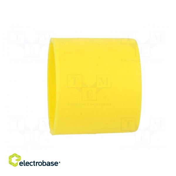 Cap | Body: yellow | Øint: 25mm | H: 23.5mm | Mat: LDPE | Mounting: push-in фото 7
