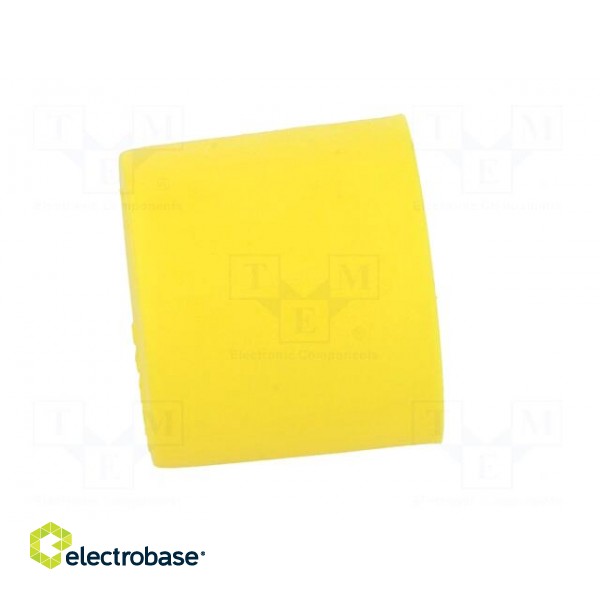 Cap | Body: yellow | Øint: 25mm | H: 23.5mm | Mat: LDPE | Mounting: push-in фото 3