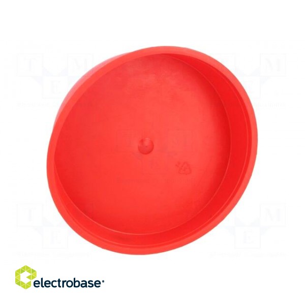 Plugs | Body: red | Out.diam: 102mm | H: 22.8mm | Mat: LDPE | Shape: round фото 5