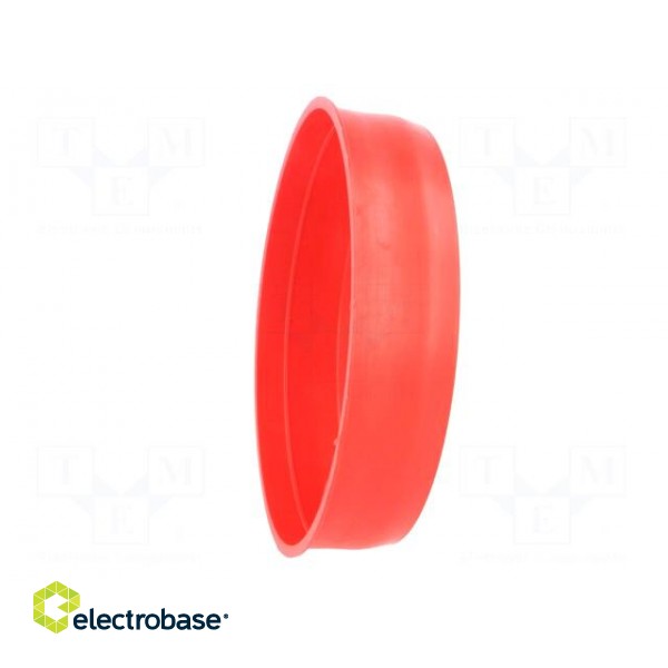 Plugs | Body: red | Out.diam: 103.3mm | H: 23mm | Mat: LDPE | Shape: round paveikslėlis 7