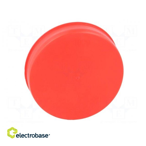 Plugs | Body: red | Out.diam: 103.3mm | H: 23mm | Mat: LDPE | Shape: round paveikslėlis 9