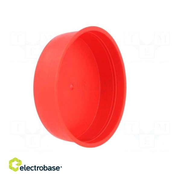 Plugs | Body: red | Out.diam: 103.4mm | H: 28mm | Mat: LDPE | Shape: round фото 4