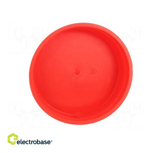 Plugs | Body: red | Out.diam: 103.4mm | H: 28mm | Mat: LDPE | Shape: round image 5