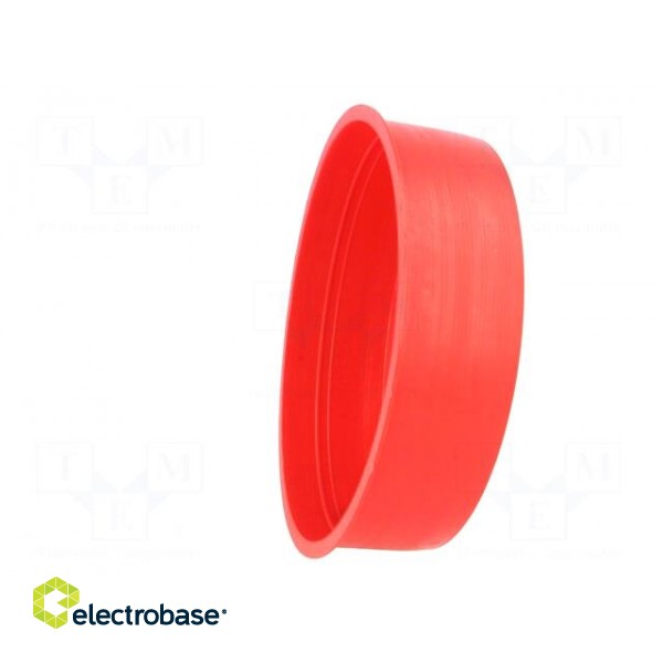 Plugs | Body: red | Out.diam: 103.4mm | H: 28mm | Mat: LDPE | Shape: round image 7