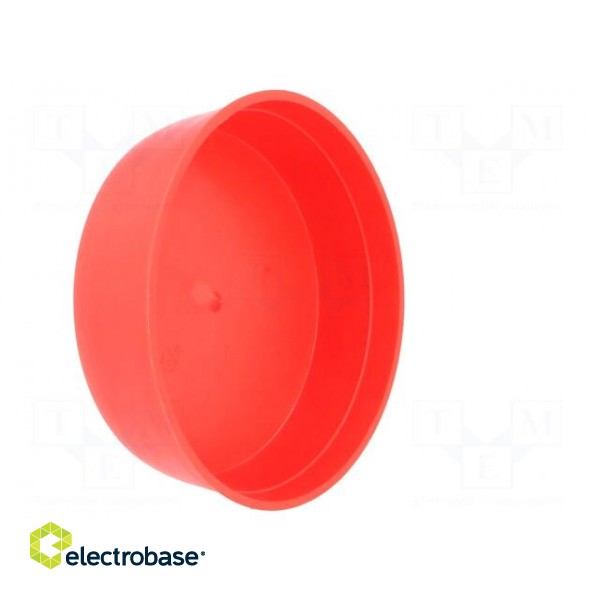 Plugs | Body: red | Out.diam: 110mm | H: 31mm | Mat: LDPE | Shape: round фото 4