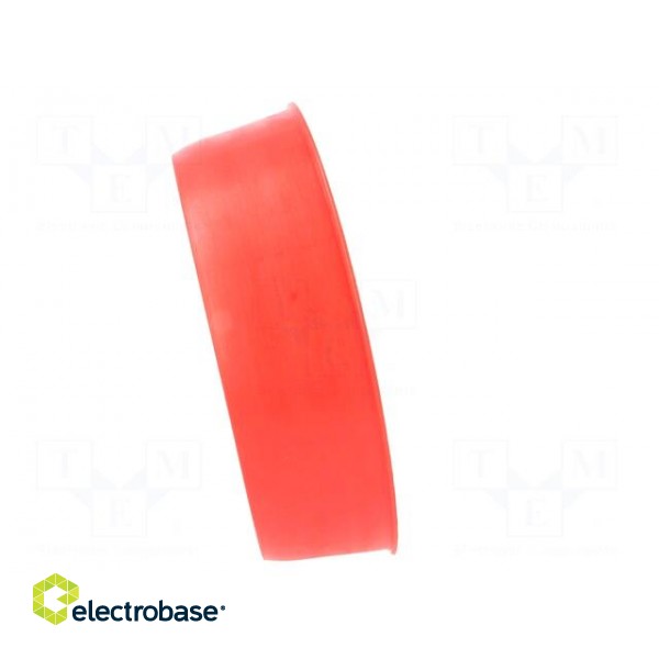 Plugs | Body: red | Out.diam: 110mm | H: 31mm | Mat: LDPE | Shape: round image 3