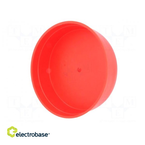 Plugs | Body: red | Out.diam: 110mm | H: 31mm | Mat: LDPE | Shape: round фото 6