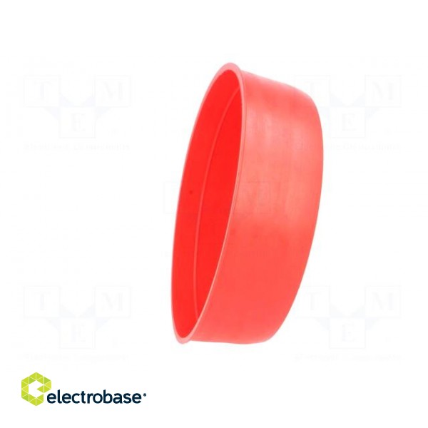 Plugs | Body: red | Out.diam: 110mm | H: 31mm | Mat: LDPE | push-in | round image 7