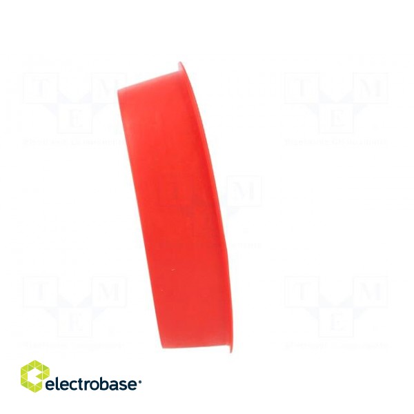 Plugs | Body: red | Out.diam: 112.5mm | H: 27.5mm | Mat: LDPE paveikslėlis 3
