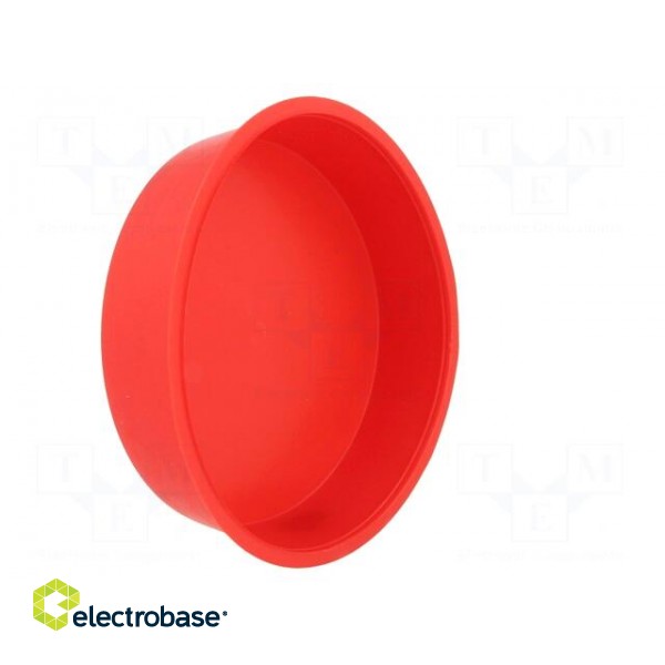 Plugs | Body: red | Out.diam: 112.5mm | H: 27.5mm | Mat: LDPE фото 4