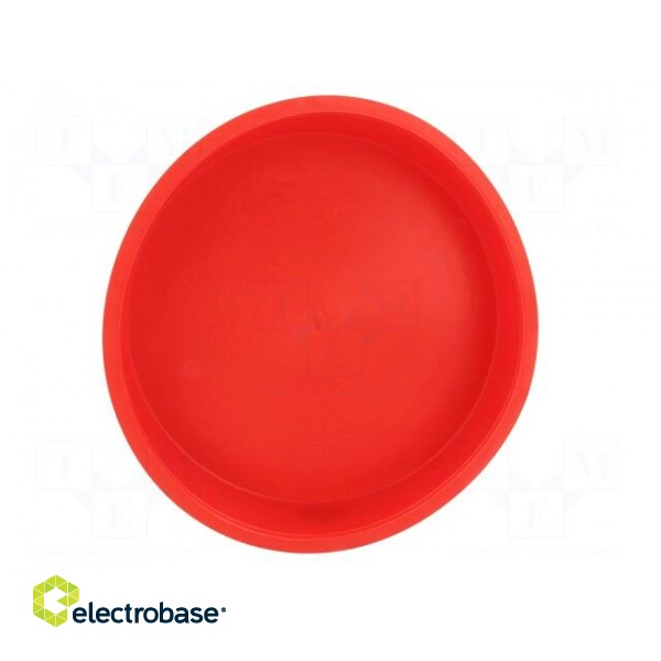 Plugs | Body: red | Out.diam: 112.5mm | H: 27.5mm | Mat: LDPE image 5