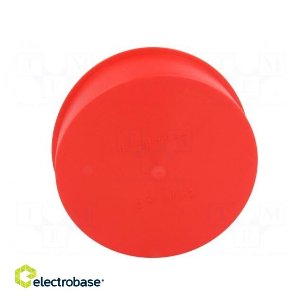 Plugs | Body: red | Out.diam: 112.5mm | H: 27.5mm | Mat: LDPE image 9