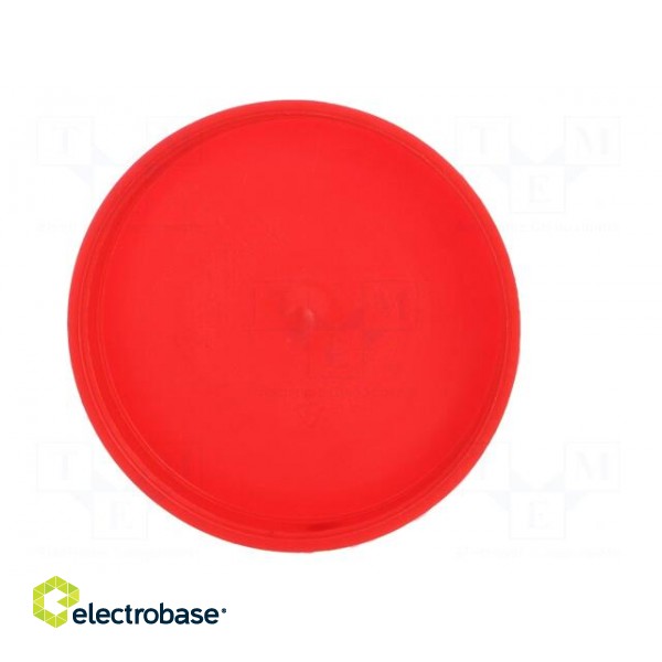 Plugs | Body: red | Out.diam: 115.6mm | H: 23mm | Mat: LDPE | Shape: round фото 5
