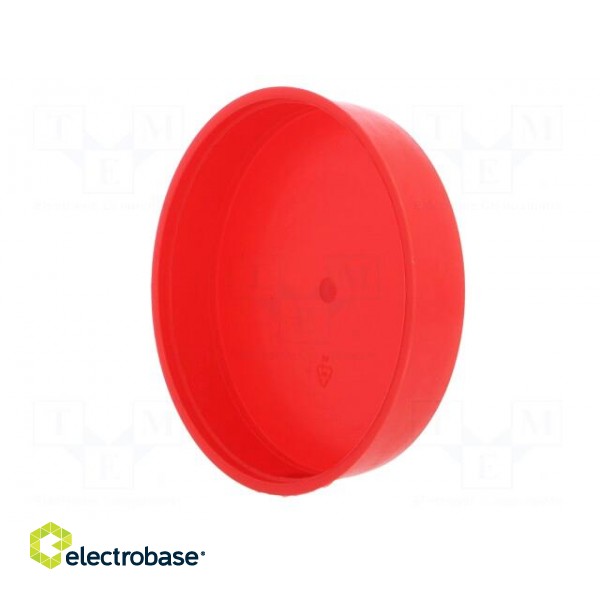 Plugs | Body: red | Out.diam: 115.6mm | H: 23mm | Mat: LDPE | push-in image 6