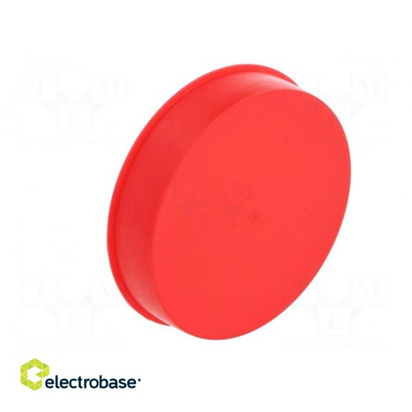 Plugs | Body: red | Out.diam: 115.6mm | H: 23mm | Mat: LDPE | push-in image 8