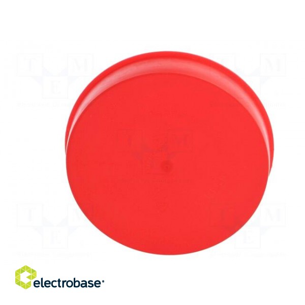 Plugs | Body: red | Out.diam: 115.6mm | H: 23mm | Mat: LDPE | Shape: round image 9