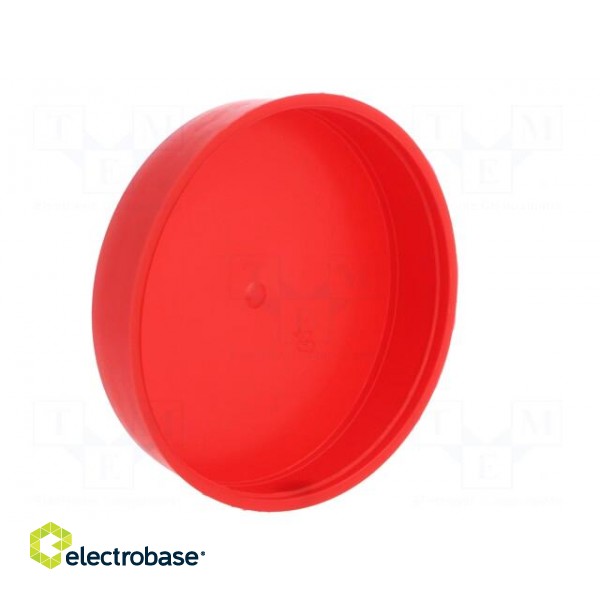 Plugs | Body: red | Out.diam: 119.9mm | H: 28.9mm | Mat: LDPE paveikslėlis 4