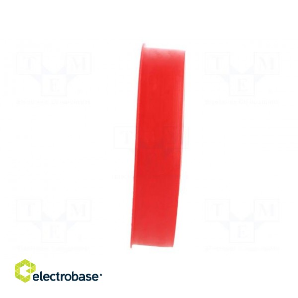 Plugs | Body: red | Out.diam: 119.9mm | H: 28.9mm | Mat: LDPE paveikslėlis 7