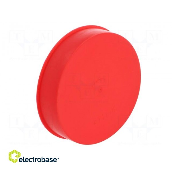 Plugs | Body: red | Out.diam: 119.9mm | H: 28.9mm | Mat: LDPE paveikslėlis 8
