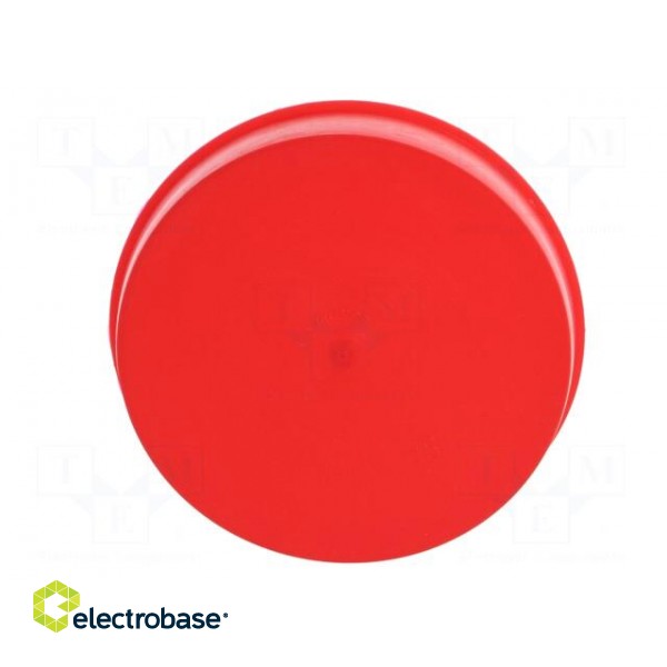 Plugs | Body: red | Out.diam: 119.9mm | H: 28.9mm | Mat: LDPE paveikslėlis 9