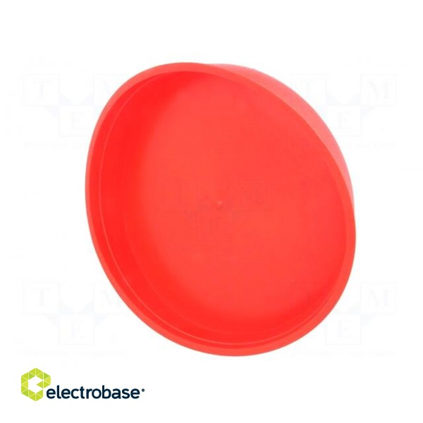 Plugs | Body: red | Out.diam: 166mm | H: 28mm | Mat: LDPE | Shape: round image 6