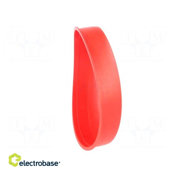 Plugs | Body: red | Out.diam: 166mm | H: 28mm | Mat: LDPE | Shape: round image 7