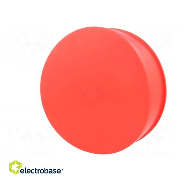 Plugs | Body: red | Out.diam: 166mm | H: 28mm | Mat: LDPE | Shape: round paveikslėlis 2