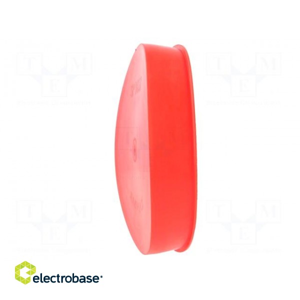 Plugs | Body: red | Out.diam: 166mm | H: 28mm | Mat: LDPE | Shape: round image 3